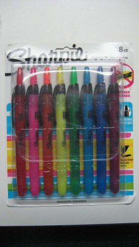 Sharpie accent retractable highlighters, assorted, 8/pack for sale