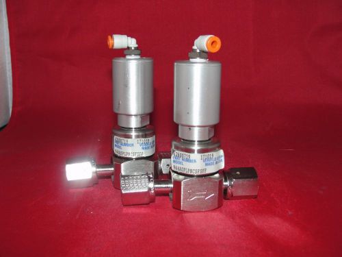 Parker veriflo 944 a0p stainless steel diaphragm valve 944a0plpncsff lot of 2 for sale