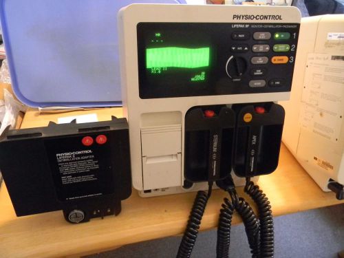 Physio Control LifePak 9P Monitor Quik-Combo Pacing Adapter AND HARD PADDLES