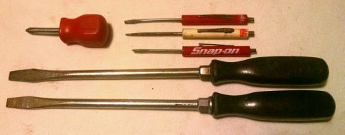 Snap-On &amp; MAC SCREWDRIVER Phillips Tool Lot of 6 / SSD8 P3012AR LOW START BID$