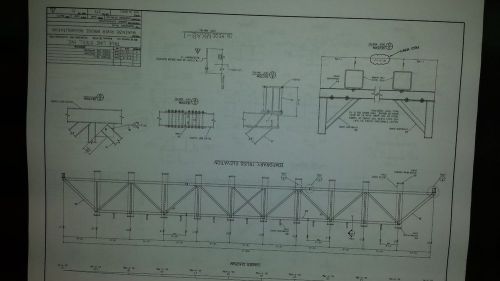 Steel Bridge Trusses, 2 each at 165&#039; long each, 12&#034; square tube steel, 80,000 lb