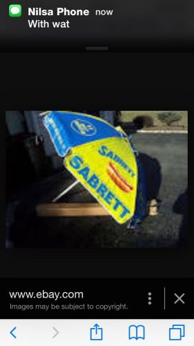 Hot Dog Sabrett Umbrella