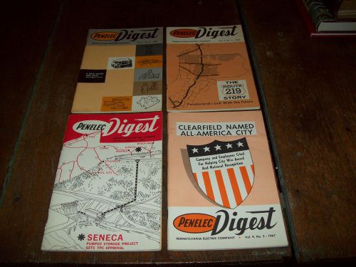 LOT OF 11 1960&#039;S PENELEC DIGEST PA ELECTRIC CO.JOHNSTOWN PA CLEARFIELD SENECA