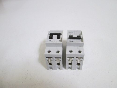 LOT OF 2 SIEMENS CIRCUIT BREAKER 400V 5SX22-C20 *USED*