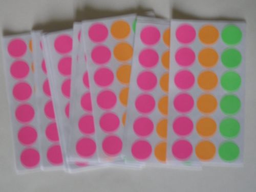 BLANK 306 GARAGE YARD SALE RUMMAGE STICKERS PRICE LABELS NEON SEE MY OTHER ITEMS