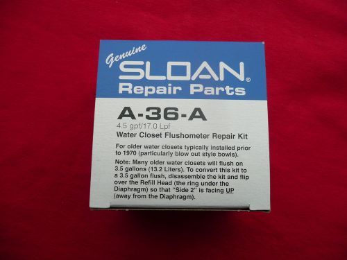 Sloan a-36-a, urinal flushometer repair kit, 4.5 gpf upc 671254039421 for sale