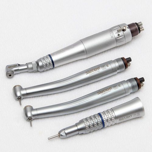 2x NSK Turbine Dental High Speed Handpiece 4H + Kit Contra Angle Straight Motor