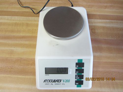 AccuLab V-200 Digital Scale Balance With Power Supply 200g Readability0.01g