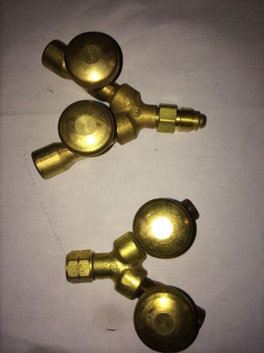 Western gas control technology male and female y valved connections brass for sale