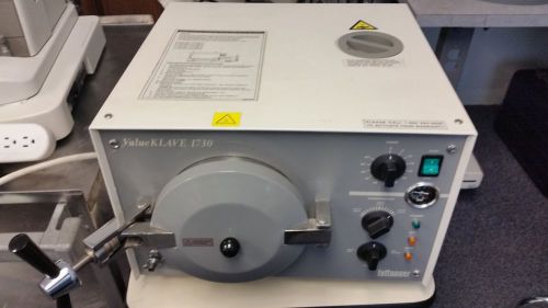 TUTTNAUER VALUE KLAVE 1730 MANUAL AUTOCLAVE STERILIZER WITH 7&#034; CHAMBER.