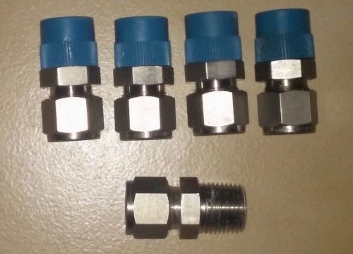 LOT OF 5  SWAGELOK 1/2&#034; TUBE FITTINGS