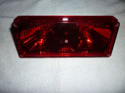 TOMAR ELECTRONICS RECT-37HWB RED POLICE EMERGENCY LIGHT