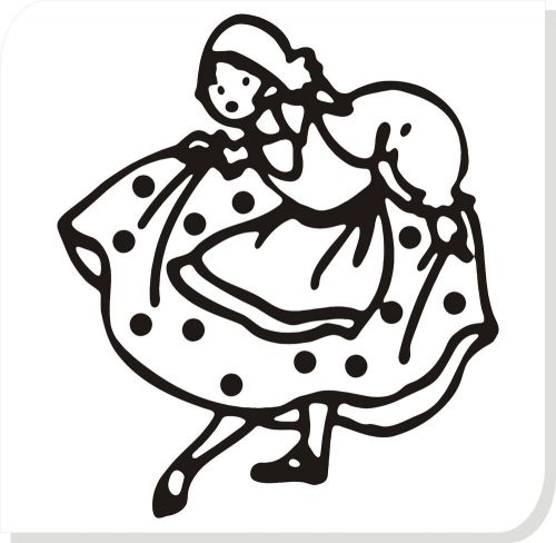 curtsy at barn dance car vinyl sticker decals truck window bumper decor #69