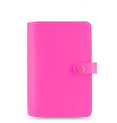 Filofax original organizer personal fluro pink leather  made uk - 022431 auction for sale