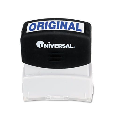 Universal Pre-Inked/Re-Inkable Message Stamp, ORIGINAL- BLUE - 10060