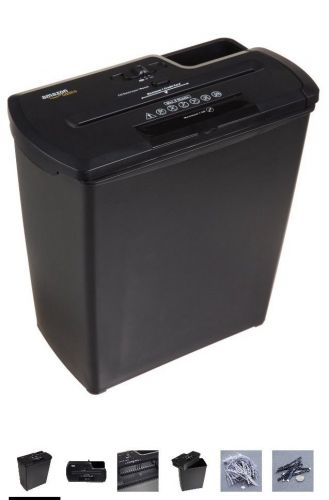 Amazonbasics 8-sheet strip-cut paper, cd, and credit card shredder new in box for sale