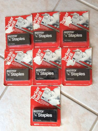 7 BOSTICH 1/4&#034; TACKER REFILL STAPLES tack-ler MODEL T11