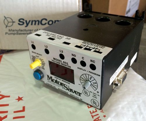 Motor saver symcom 601 three -phase voltage monitor for sale