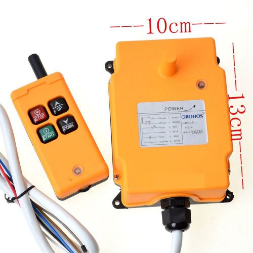 1 tansmitter 4 channels 1 speed industrial wireless crane radio remote controler for sale