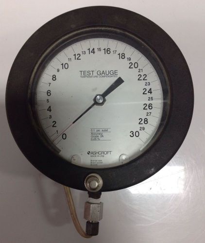 ASHCROFT 0-30PSI TEST PRESSURE GAUGE  102179