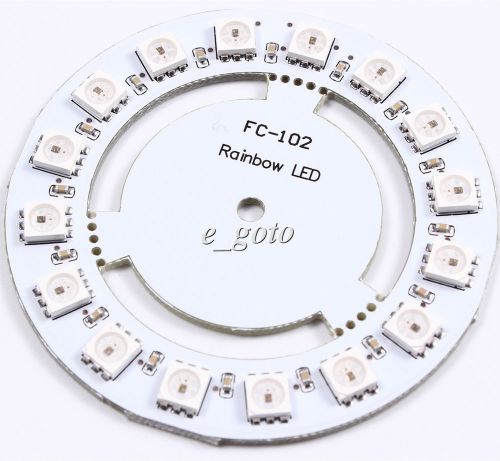 Ws2811 5050 rgb led lamp panel round 16-bit 60mm 5v rainbow precise led for sale