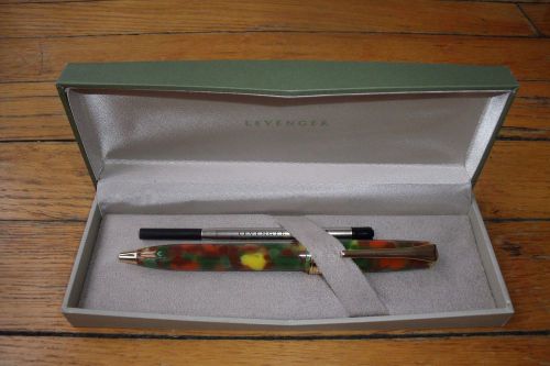 NEW LEVENGER TRUE WRITER FALL FOLIAGE  BLACK BALL POINT PEN W/ REFILL FREE SHIP!-
							
							show original title