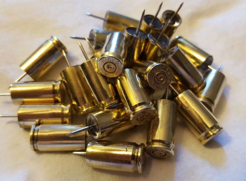 9mm Bullet thumbtacks/pushpins. Lot of 25