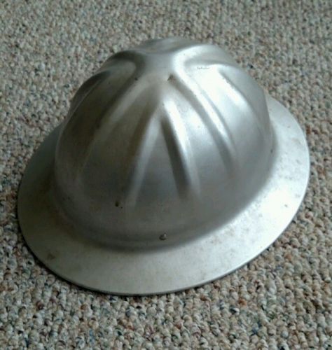 VINTAGE MSA MCDONALD T ALUMINUM FULL BRIM MINERS LOGGERS HARD HAT 1950&#039;s