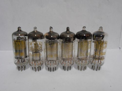 6 x RWN DK96 DF96 DL96  DAF96 DL192 Vacuum Tubes // TESTED