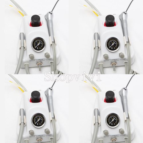 4* Portable Dental Air Turbine Unit Syringe Fit Compressor Delivery Unit 4 Hole