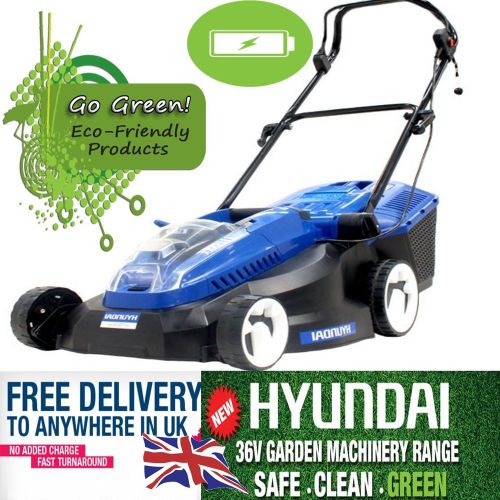 Hyundai 36v Lithium-Ion Rechargeable Battery-Powered Lawnmower HYM36Li