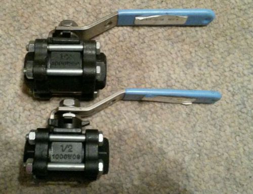 Quan. 2 milwaukee high pressure 1/2&#034; ball valves weld fittings new unused for sale