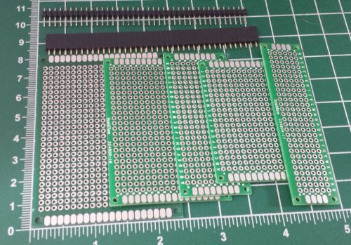 proto prototype pcb kit 6x8cm 5x7 3x7 4x6 2x8 + 2ea male female 40 pin headers