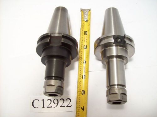 (2) CAT40  ER16 COLLET CHUCKS  CAT40  ER 16 GREAT COND MORE LISTED LOT C12922