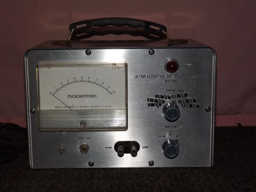 VINTAGE RCA RADIO CORP OF AMERICA CAMDEN NJ ULTRA-SENSITIVE DC MICROAMMETER