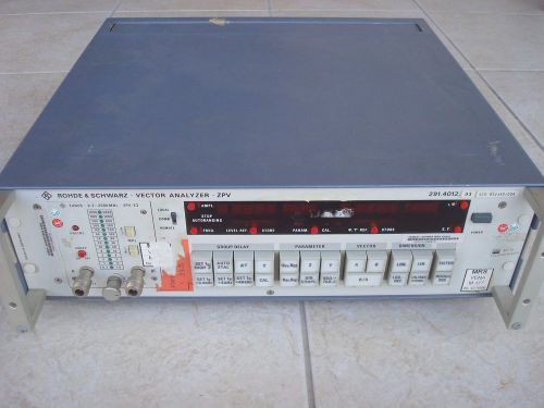 Vector Analyzer 291.4012 ZPV-E3, WORKING, 0.3-2000MHz, Rohde &amp; Schwarz