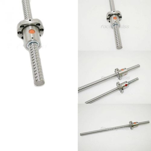 1x l400mm ball screw with single ballnut ball-bearings rolled silver 1605 tgb for sale