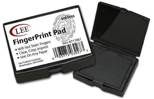 Lee Inkless FingerPrint Pad S03027 Black 1