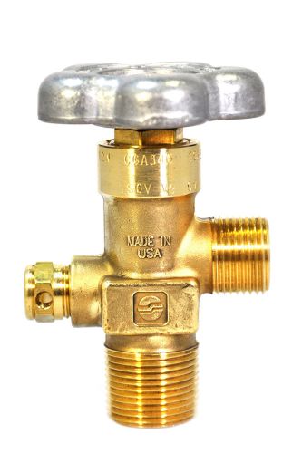 Sherwood Global Oxygen Tank Valve CGA540 3/4&#034;-14NGT Tapered, CGA54061-35