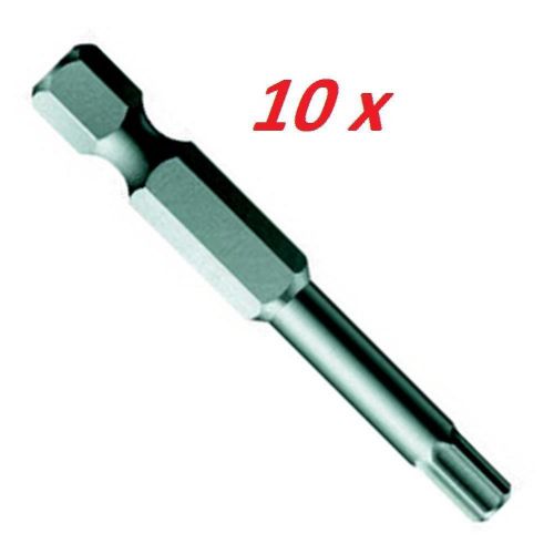 Pack of 10 wera bit840/4 z sw 9/64&#034; x 50 mm hexagon drive 1/4&#034; hexagon screws for sale