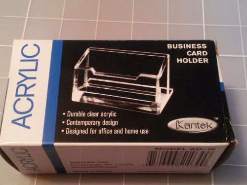 Kantek Acrylic Business Card Holder, Fits 80 Business Cards, Clear, 4 x 1 7/8...