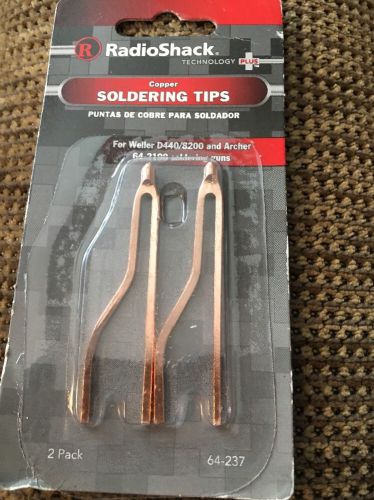 Radio Shack Soldering Gun Tips 2 Pack Weller D440 8200 64-2190 64-237  NEW