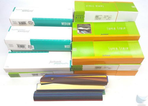 Large lot mixed color powis parker fastback narrow medium wide binderstrips for sale