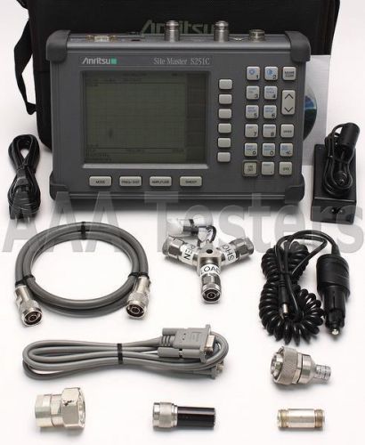 Anritsu Site Master S251C w/ Options 5 &amp; 10B Cable Antena SiteMaster S251-C S251