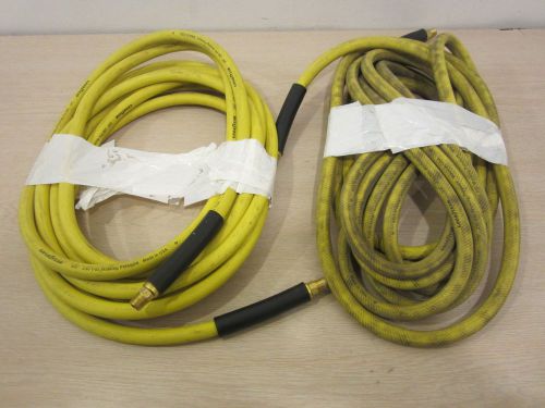 LOT OF 2 GOODYEAR EP 46504 3/8 INCH X 25FT 250 PSI RUBBER AIR HOSE, FREE S&amp;H