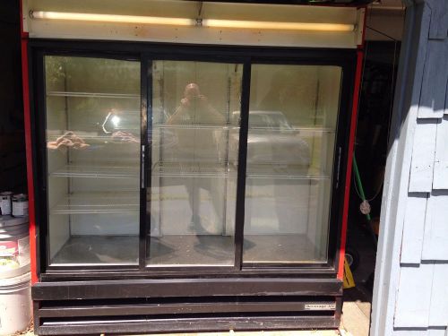 3 glass sliding doors Coke Coca Cola Cooler Display Case Refridgerator machine