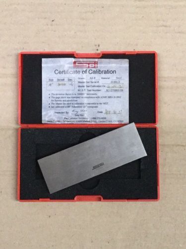 Spi 4&#034; gauge block with case. for sale