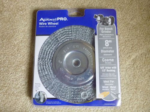 Avanti Wire Wheel For Bench Grinder 8&#034; Coarse 4500 RPM max