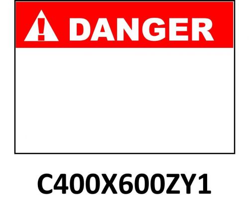 PANDUIT C400X600ZX1 BLANK DANGER LABELS 100 on a roll - NEW