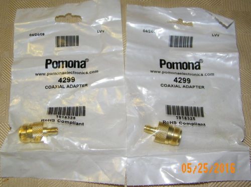 Pomona Electronics 4299 SMA (F) / Type N (F) Adapter Connector - Gold